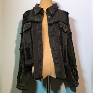 NWOT Oli & Hali Charcoal Denim Jacket